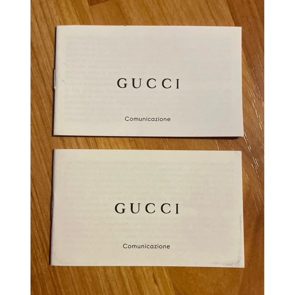 Brand New‎ Gucci Comunicazione Authenticity Booklet Cards
